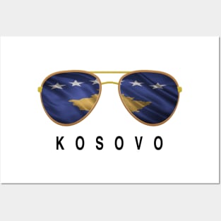 Kosovo Sunglasses, Kosovo Flag, Kosovo gift ,  Kosovar ,  Kosovan Posters and Art